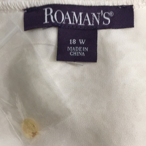 Roaman’s | Lace & Bell Sleeve Blouse - Picture 9 of 11